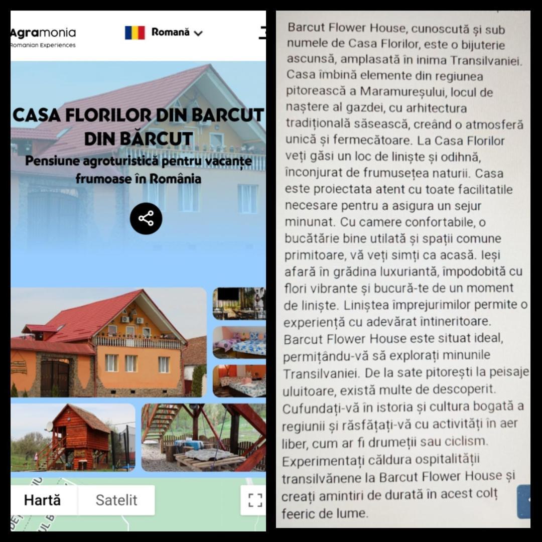 Ferienwohnung Casa Florilor Barcut Exterior foto